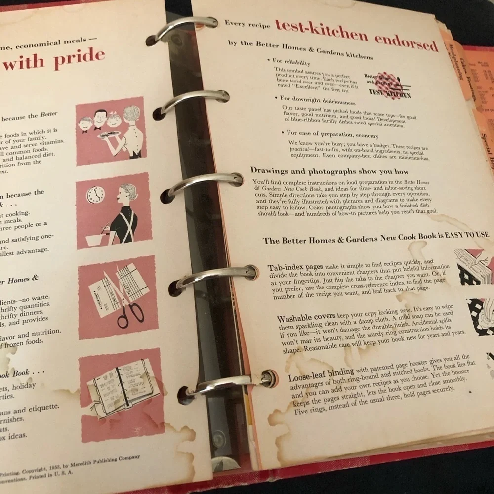Vintage 1953 Better Homes & Gardens New Cook Book